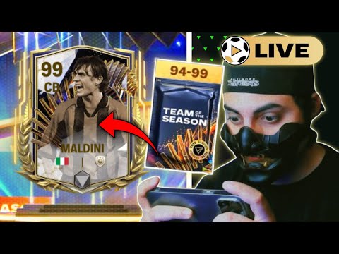 Live: TOTS Maldini hunt | Pack opening plus chill | fc mobile tots