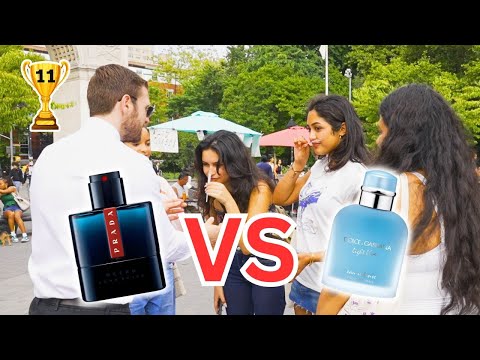 Prada Luna Rossa Ocean EDT vs Dolce & Gabbana Light Blue Intense (Fragrance Battle Womens Reactions)