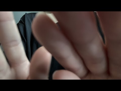 [ASMR] カメラに近め、動き遅めのハンドムーブメント＆木製めん棒のネイルタッピング音🌳 Hand Movements/nail Tapping sounds/木製品/画面暗め/音フェチ