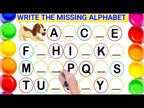 Kids learning with missing alphabets | A to Z missing alphabets | fill in the boxes activity