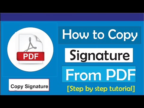 How to Copy Signature in Pdf / How to Copy Signature from Pdf / Copy and Paste Signature in Pdf