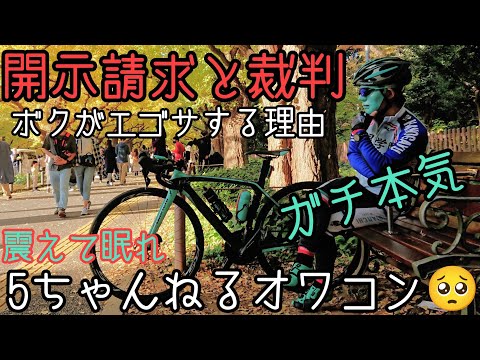 開示請求と裁判の選択肢👨‍⚖️エゴサ―チする理由🚴誹謗中傷・名誉棄損で５ちゃんねる難民オワコン？ロードバイク系ユーチューバーの在り方を考える🔰