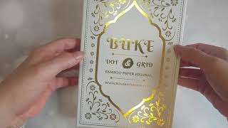 Unboxing BUKE dotted notebook and unfiltered first impression and review