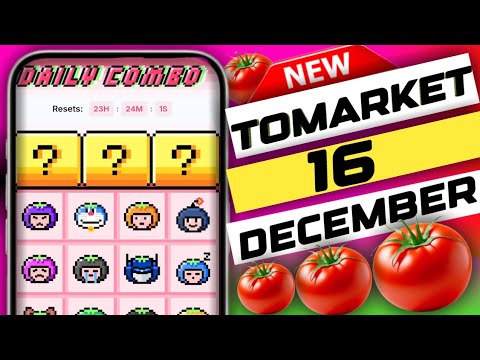 tomarket daily combo today 16 december | 16 tomarket secret combo today |daily combo #tomarket