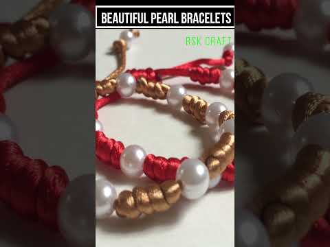 How To Make A Beautiful Pearl Bracelets At Home | Friendship Band | DIY wrist band for girls#Shorts