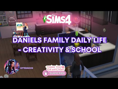 The Sims 4: Daniels Family - Painting and Getting Ready for School