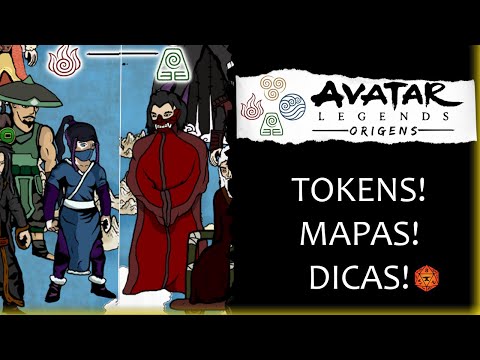 Como fiz meu RPG de AVATAR LEGENDS! Tokens, Mapas, Foundry VTT e mais!