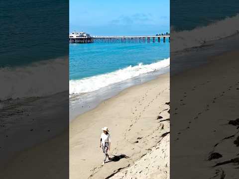 Lunch at the famous Carbon Beach In Malibu, CA, also known as 'Billionaire's Beach,'