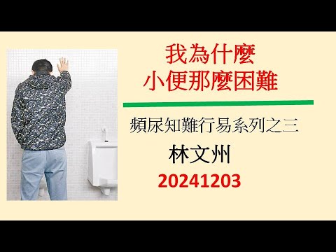 我為什麼小便那麼困難－林文州20241203