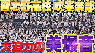 【大迫力】“美爆音”で球場に一体感『習志野高校吹奏楽部の演奏』がとにかく素晴らしい