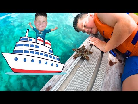 CALEB goes on a CRUISE VACATION! CRUISE ROUTINE with Kids! We spotted a sea turtle and Starfish!