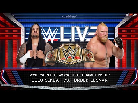 Solo Sikoa vs. Brock Lesnar - WWE Ironman Match - WWE World Heavyweight Champion