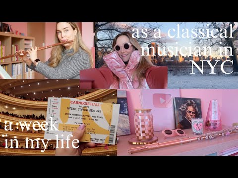 nyc vlog: week in the life of a musician | Carnegie Hall, snow day, flute book haul