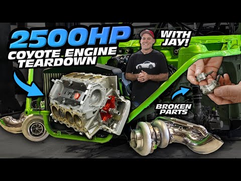 2506WHP 5.0L Coyote Engine Teardown with Jay! What BROKE AFTER 50+ Runs?! (6.52@212MPH)