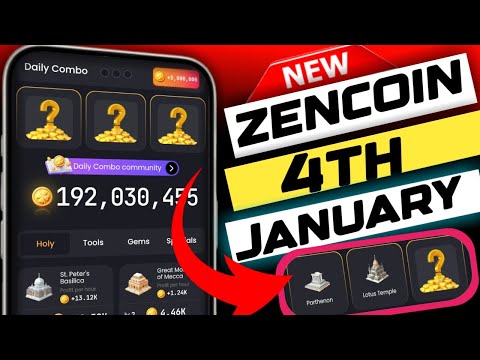 zen coin daily combo today 4 January | 4 January zen coin daily meditation today | zen coin #zencoin