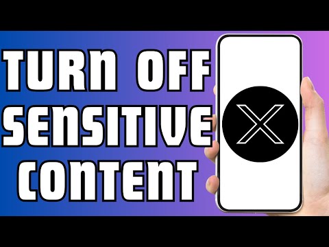 how to turn off x twitter sensitive content setting