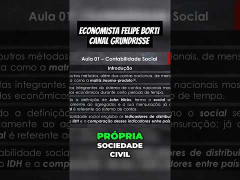 A Importância da Contabilidade Social para Decisões Estratégicas #Economia #economista #felipeborti