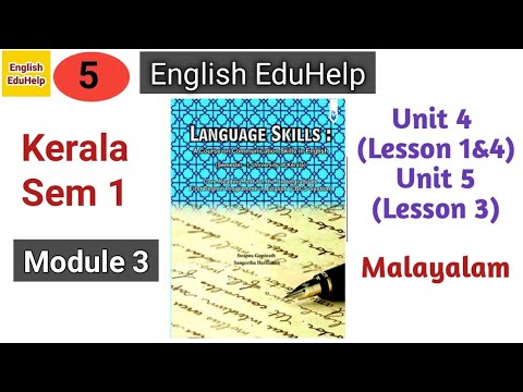 Module 3 | Unit 4&5 | Language Skills | Malayalam | English EduHelp