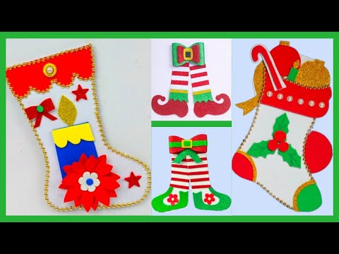 4 Amazing Christmas Craft Project Ideas | DIY Christmas Boot Decoration | Christmas Craft Ideas |