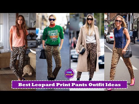 Best Leopard Print Pants Outfit Ideas | How To Style and Wear Leopard Print Pants