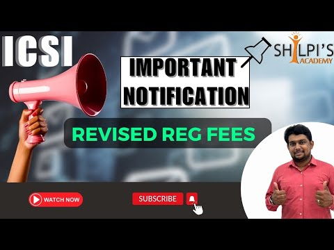 ICSI FEE CHANGE FROM 01.06.2024 CSEET CS EXECUTIVE PROFESSIONAL REGISTRATION FEE