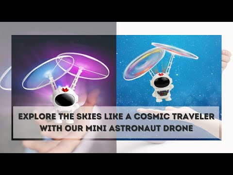 Interactive Flying Mini Astronaut Drone – Hand-Controlled Robot Toy with Lights