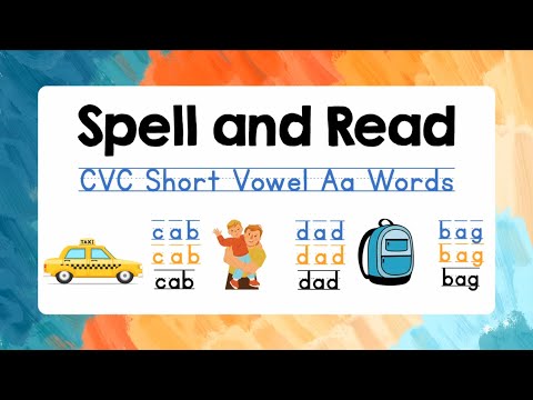 CVC Reading Practice | CVC Spelling Words | Short Vowel A | Spell and Read 3