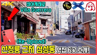 (재업로드) 선정릉 근처 삼성동 맛집🍜 6곳 투어! | iPhone 12 Mini #육성급 #하스초콜릿아뜰리에 #수미돈 #막썰이회 #비야게레로 #밀밭칼국수