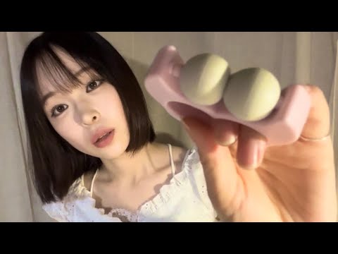 【ASMR】カメラに直接コロコロ・メイクする音