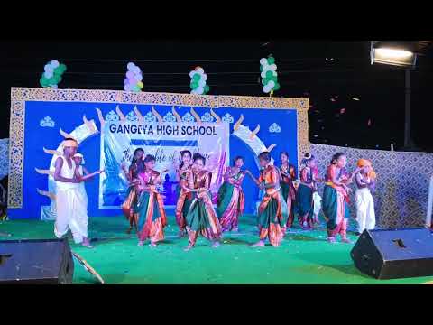 ooru palleturu song dance performance by gangeya school students #oorupalletooru #folkdance #telugu