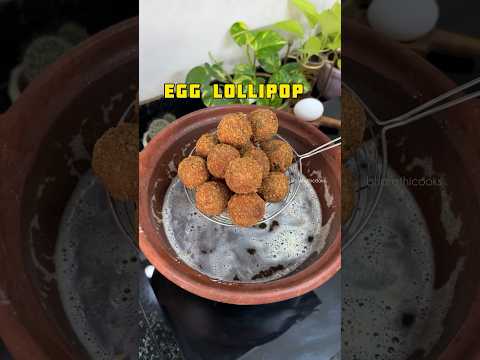 Egg Lollipop Recipe 😍 #simplerecipe #snacks #bharathicooks