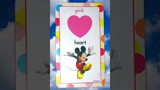 Disney Jr Minnie Colors & Shapes Flash Cards! English Educational Video #Shorts #Education #Learning