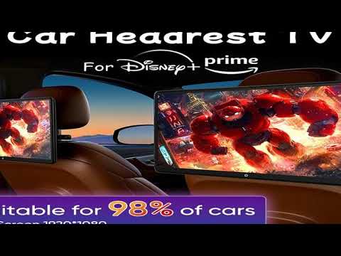 Ainavi Headrest TV Android Monitor Car 4K Display Universal Multifunction Tablet Touch Scr