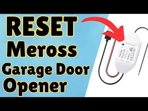 Reset Meross Smart WiFi Garage DoorOpener To Factory Default Settings | Devicessetup