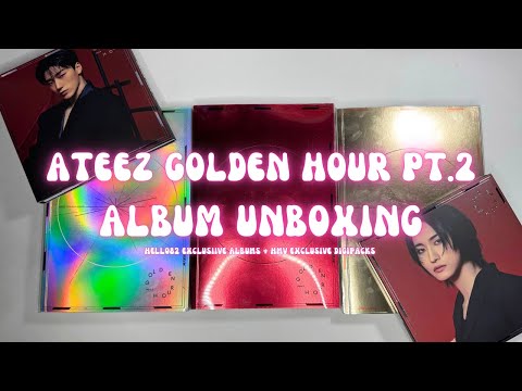 Ateez Golden Hour pt2 album unboxing