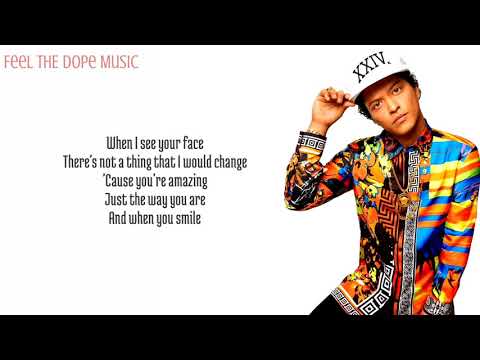 Bruno Mars - Just The Way You Are (Lyrics)