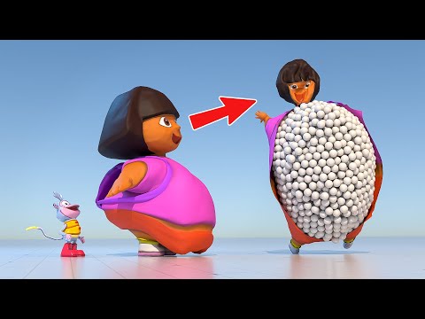 Dora vs 1000KG Weight experiment 😄 NOT FOR KIDS!!!