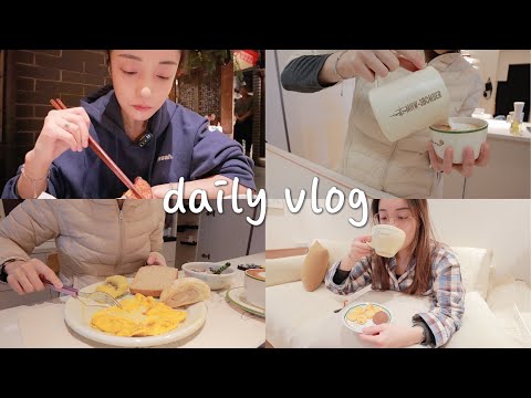 VLOG#26｜两餐生活记录🍜｜意式咖啡机开机☕️｜全麦吐司挑战失败😭｜照烧鸡胸肉也好吃！｜栗子巧克力蛋糕🌰｜麻婆豆腐盖饭😋｜双十一购物开箱✌️