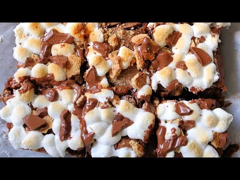 Easy Fudge S'mores Brownies