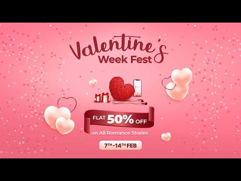 Flat 50% OFF on All Romance Stories | Valentine's Week Romance Fest ❤️ | 7-14th February