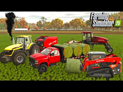 STARTING A HAY FARM IN FARMING SIMULATOR 25!