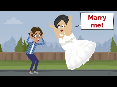 Ms. Noodle marries Mr. Nash? | Funny English conversation practice | Fun English with Nora