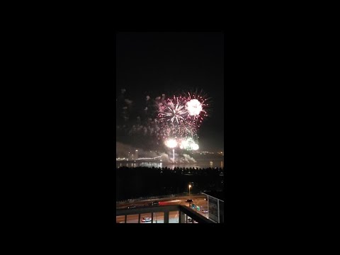 St Louis Fireworks Normal and Reversed