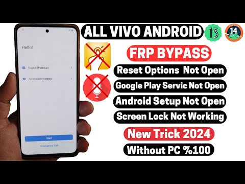 All Vivo Frp Bypass Android 13/14 New Trick 2024 |TalkBack/Reset Option Not Working |No Gmail |No Pc