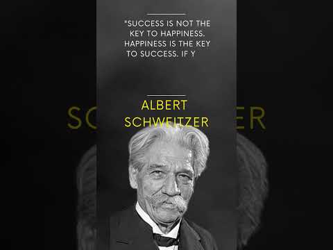 "The Happiness-Success Connection: Insights from Albert Schweitzer - #Shorts #AlbertSchweitzer"