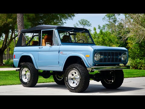 1977 Ford Bronco Sport by Velocity 900mile 5.0 Coyote w/5-spd in Brittany Blue 💎💎💎