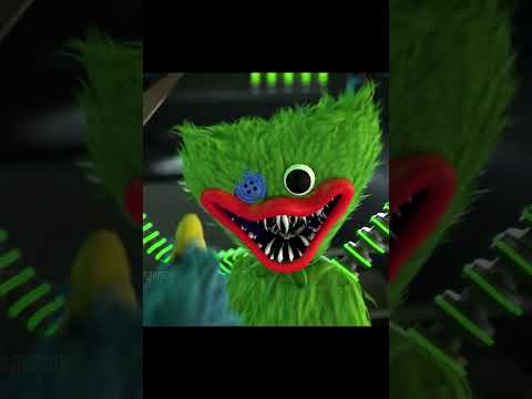 Huggy Wuggy vs Huggy Saddy (Green Huggy Wuggy) - Poppy Playtime #Shorts