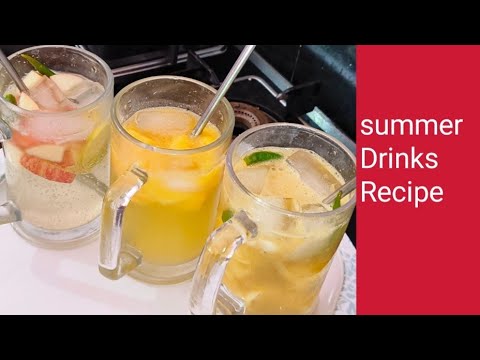 3 Easy Summer Drinks Recipe l जो आपको गर्मियों में तरो ताज़ा कर दे l Drinks Recipe l RoshnikiRasoi