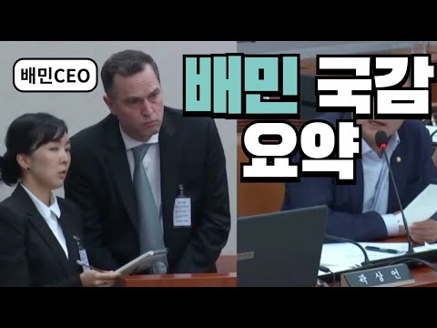 배민 국감 / 국회에 불려간 독일인 배민 사장님 배민국감