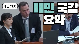 배민 국감 / 국회에 불려간 독일인 배민 사장님 배민국감